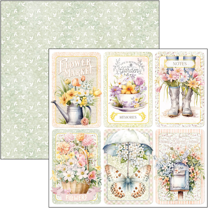 Ciao Bella Flower Shop 8" x 8" Scrapbooking Paper Set