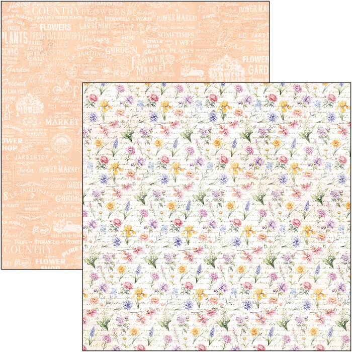 Ciao Bella Flower Shop 8" x 8" Scrapbooking Paper Set