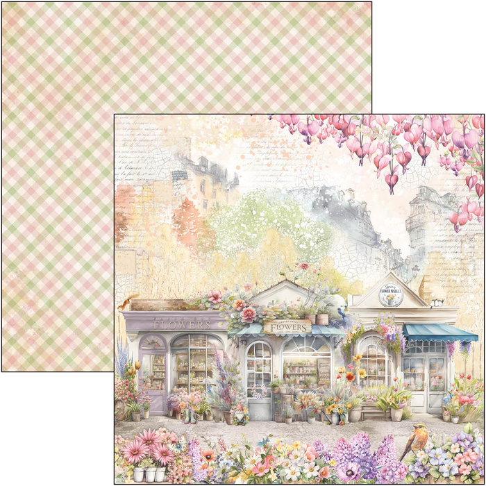 Ciao Bella Flower Shop 8" x 8" Scrapbooking Paper Set