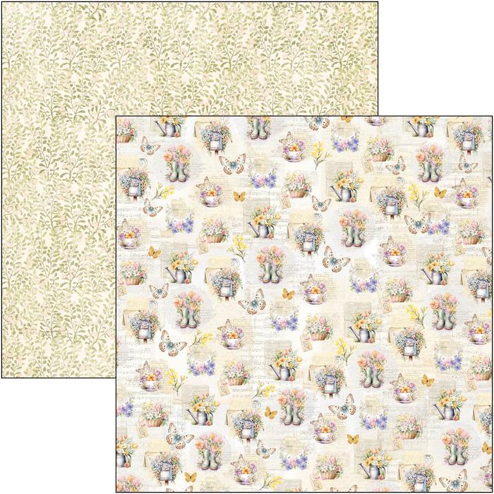 Ciao Bella Flower Shop 8" x 8" Scrapbooking Paper Set