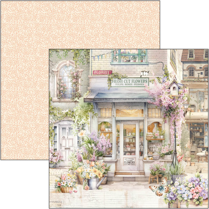 Ciao Bella Flower Shop 8" x 8" Scrapbooking Paper Set