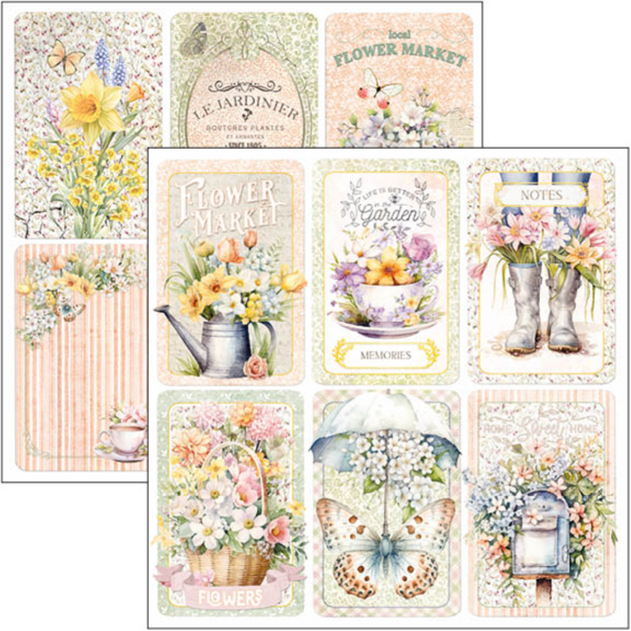 Ciao Bella Flower Shop 12" x 12" Scrapbooking Paper Set