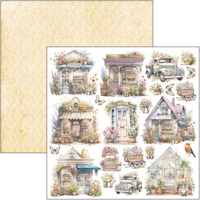 Ciao Bella Flower Shop 12" x 12" Scrapbooking Paper Set