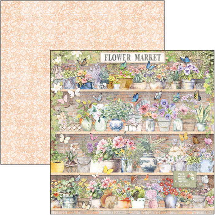 Ciao Bella Flower Shop 12" x 12" Scrapbooking Paper Set