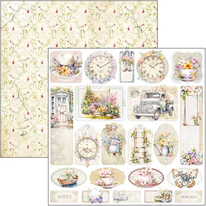 Ciao Bella Flower Shop 12" x 12" Scrapbooking Paper Set