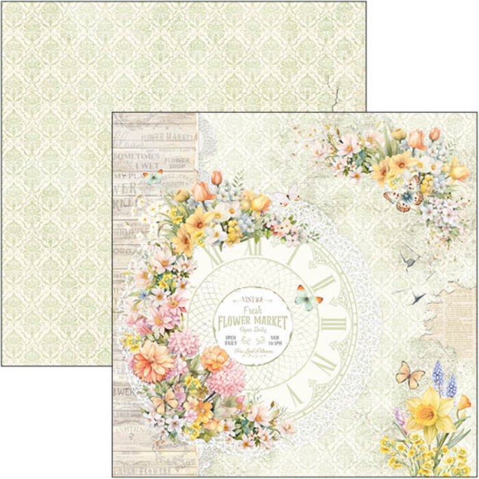 Ciao Bella Flower Shop 12" x 12" Scrapbooking Paper Set