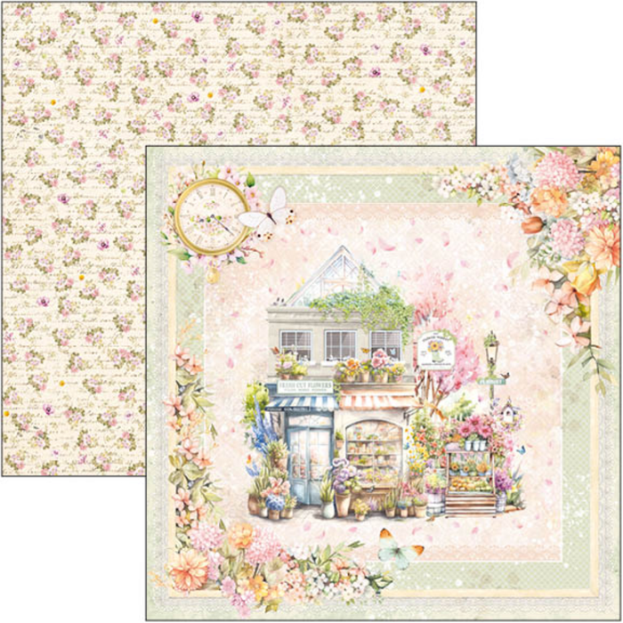 Ciao Bella Flower Shop 12" x 12" Patterns Scrapbooking Paper Set