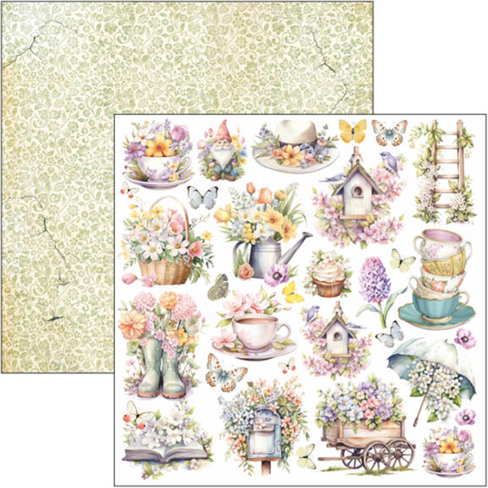 Ciao Bella Flower Shop 12" x 12" Patterns Scrapbooking Paper Set