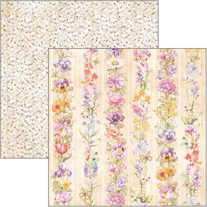 Ciao Bella Flower Shop 12" x 12" Patterns Scrapbooking Paper Set