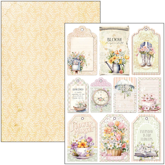 Ciao Bella Flower Shop A4 Scrapbooking Paper Set