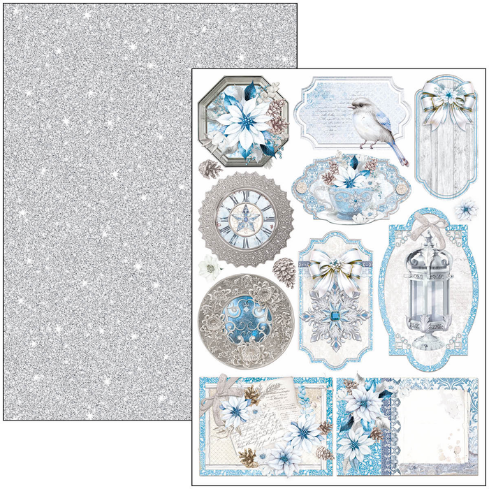 Ciao Bella Elegance Of Blue A4 Scrapbooking Paper Set