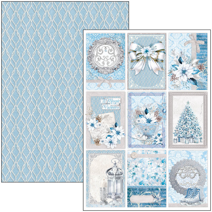 Ciao Bella Elegance Of Blue A4 Scrapbooking Paper Set