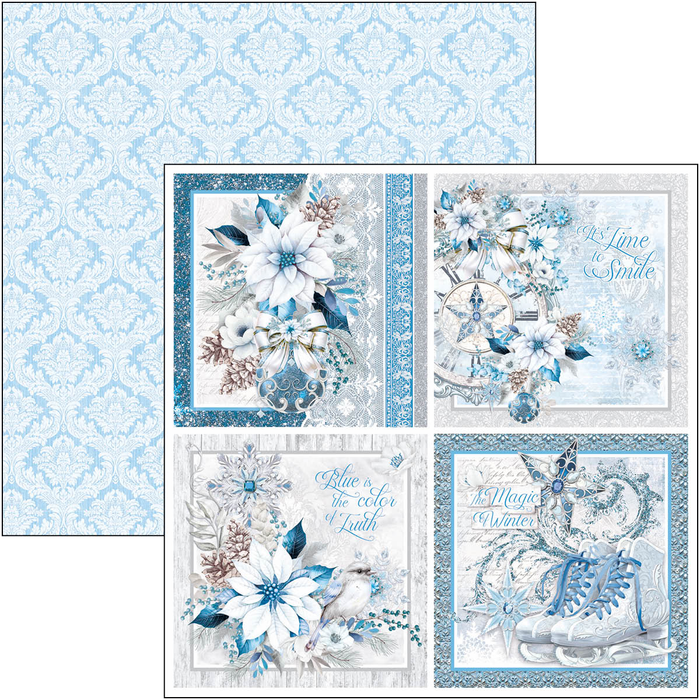 Ciao Bella Elegance Of Blue 12" x 12" Scrapbooking Paper Set