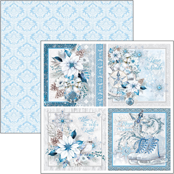 Ciao Bella Elegance Of Blue 8" x 8" Scrapbooking Paper Set