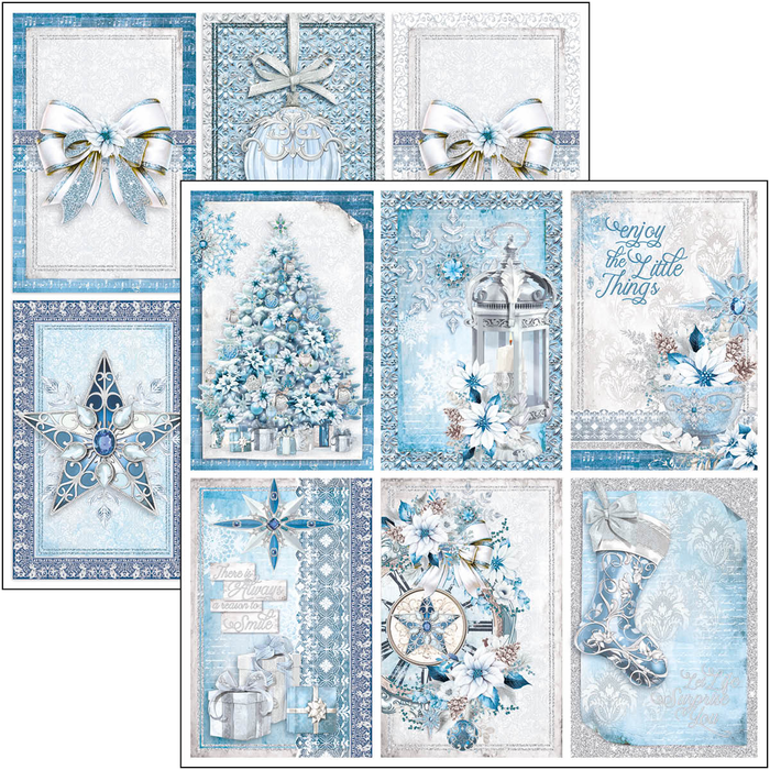 Ciao Bella Elegance Of Blue 12" x 12" Patterns Scrapbooking Paper Set