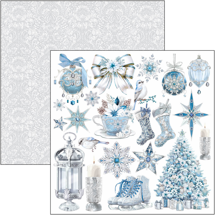 Ciao Bella Elegance Of Blue 12" x 12" Patterns Scrapbooking Paper Set