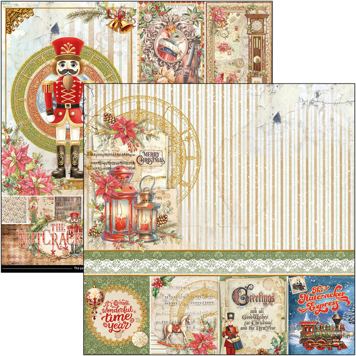 Ciao Bella The Nutcracker 12" x 12" Scrapbooking Paper Set