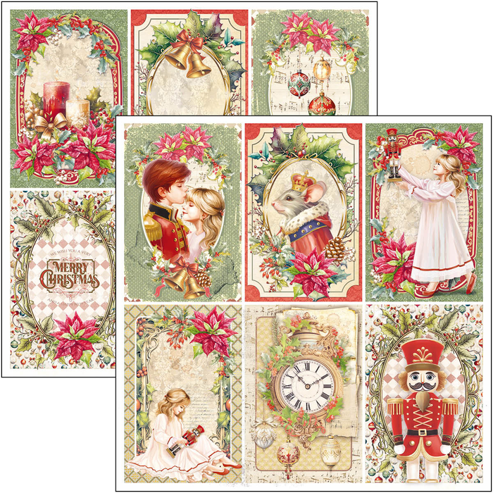 Ciao Bella The Nutcracker 12" x 12" Scrapbooking Paper Set