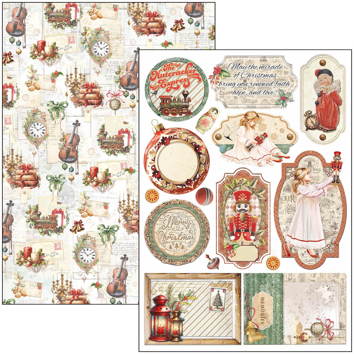 Ciao Bella The Nutcracker A4 Scrapbooking Paper Set