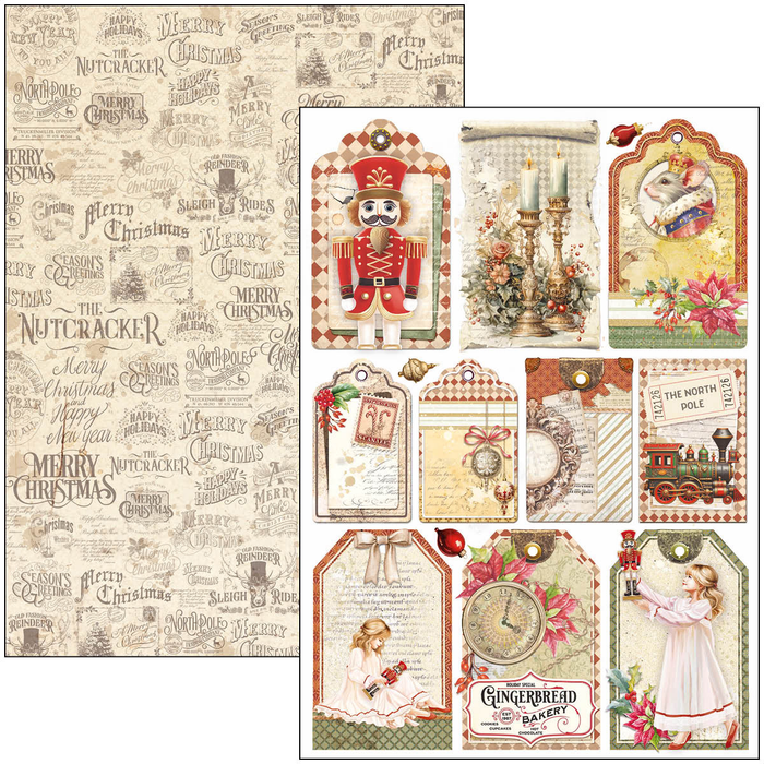 Ciao Bella The Nutcracker A4 Scrapbooking Paper Set