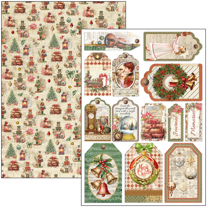 Ciao Bella The Nutcracker A4 Scrapbooking Paper Set