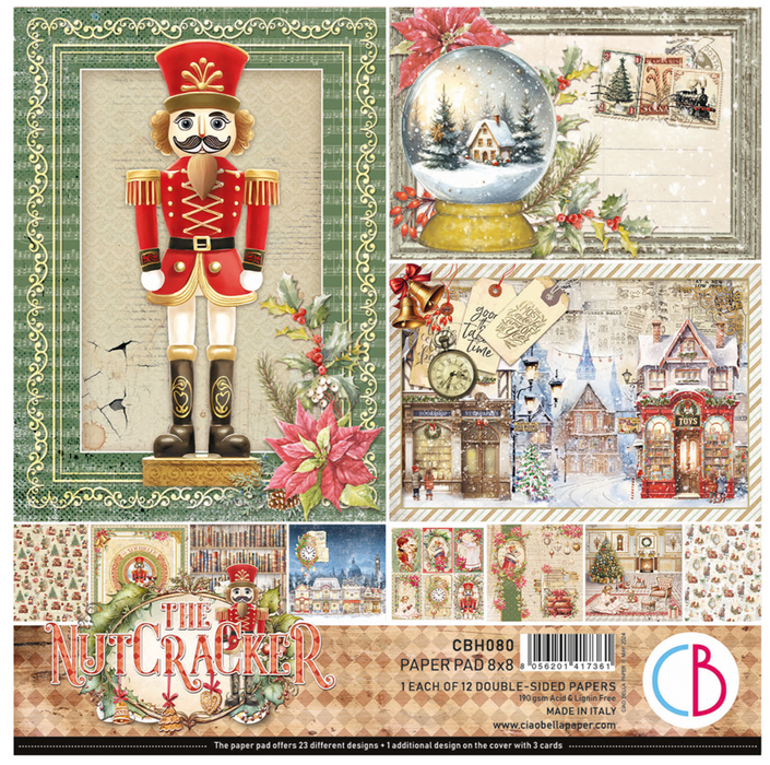 Ciao Bella The Nutcracker 8" x 8" Scrapbooking Paper Set