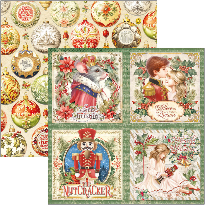 Ciao Bella The Nutcracker 8" x 8" Scrapbooking Paper Set