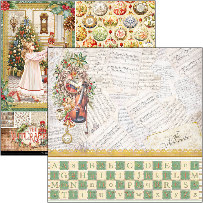 Ciao Bella The Nutcracker 12" x 12" Patterns Scrapbooking Paper Set