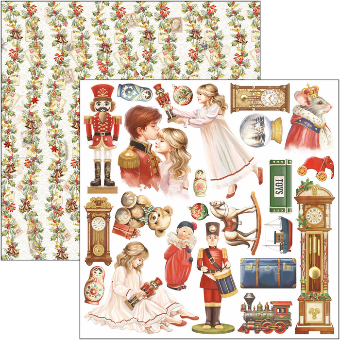 Ciao Bella The Nutcracker 12" x 12" Patterns Scrapbooking Paper Set