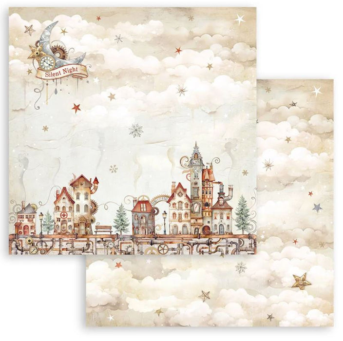 Stamperia Gear Up Christmas 12" x 12" Scrapbooking Paper Pad