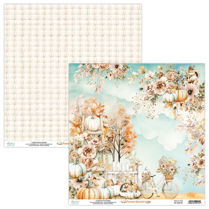 Mintay Autumn Splendor 12" x"12 Scrapbooking Paper Set