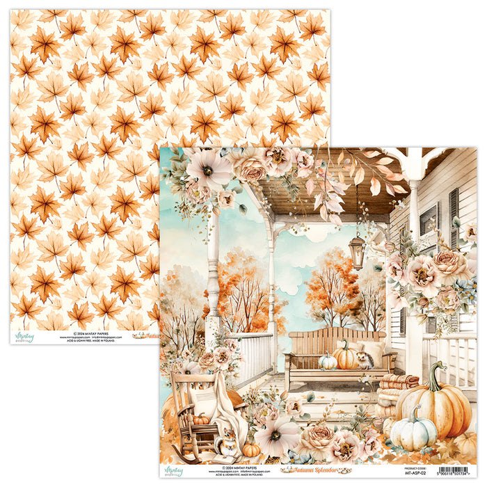 Mintay Autumn Splendor 12" x"12 Scrapbooking Paper Set