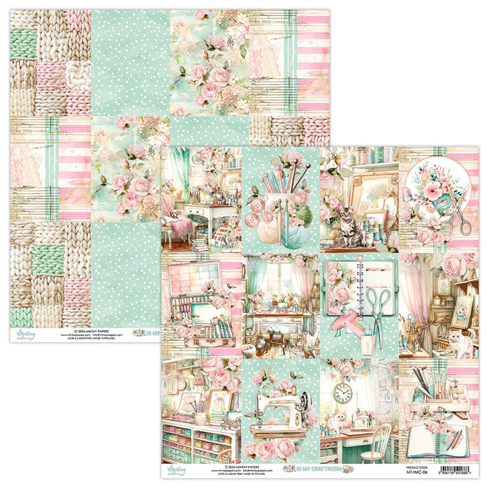 Mintay In My Craftroom 12" x"12 Scrapbooking Paper Set