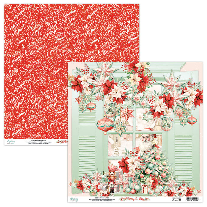 Mintay Merry & Joy 12" x"12 Scrapbooking Paper Set