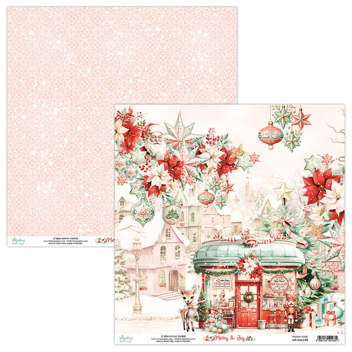 Mintay Merry & Joy 12" x"12 Scrapbooking Paper Set