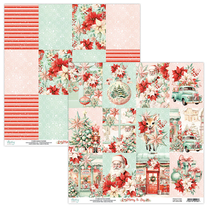 Mintay Merry & Joy 12" x"12 Scrapbooking Paper Set