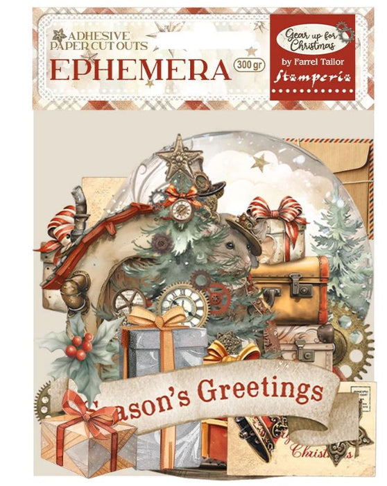 Stamperia Gear Up Christmas Ephemera