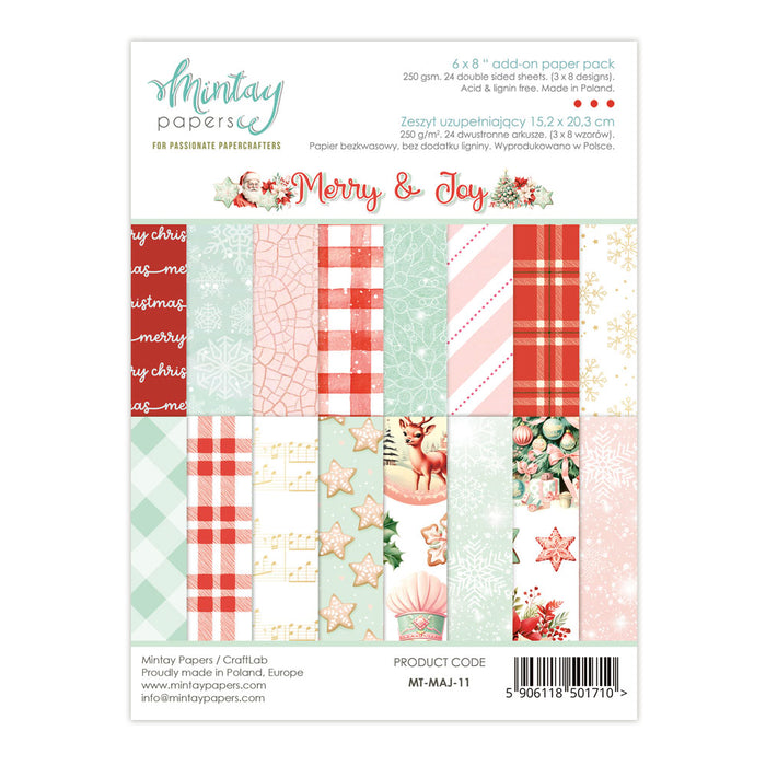 Mintay Merry & Joy 6" x"8 Paper Pad