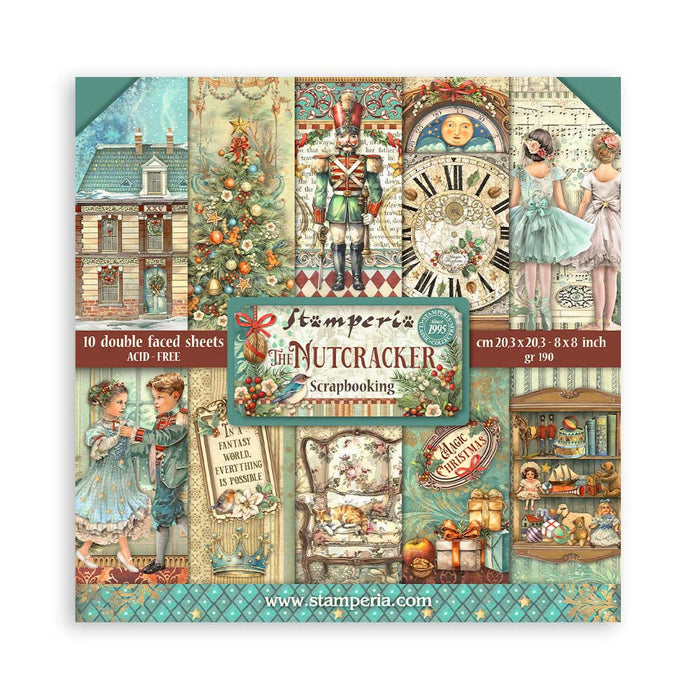 Stamperia The Nutcracker 8" x 8" Scrapbooking Paper Pad