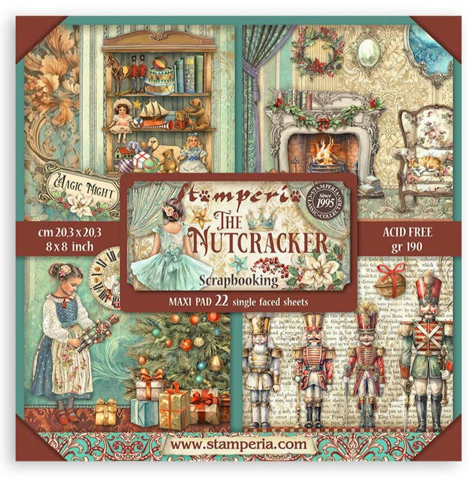 Stamperia The Nutcracker 8" x 8" Single Faced Maxi Paper Pad