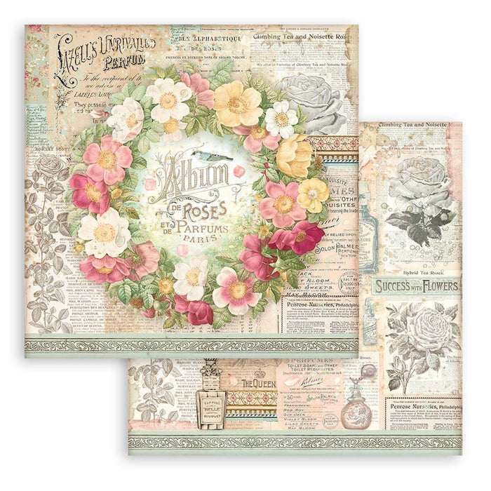 Stamperia Rose Parfum 12" x 12" Scrapbooking Paper Pad