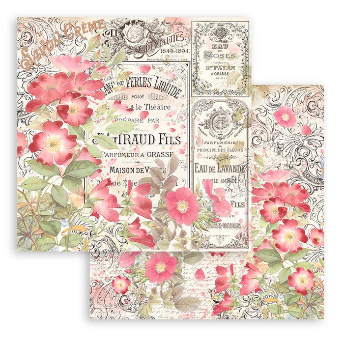 Stamperia Rose Parfum 12" x 12" Scrapbooking Paper Pad