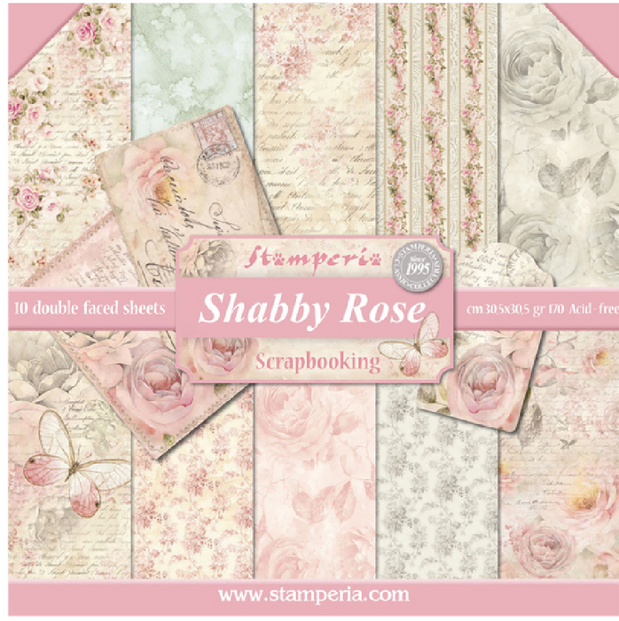 Stamperia Rose Parfum 12 x 12 Paper Pad
