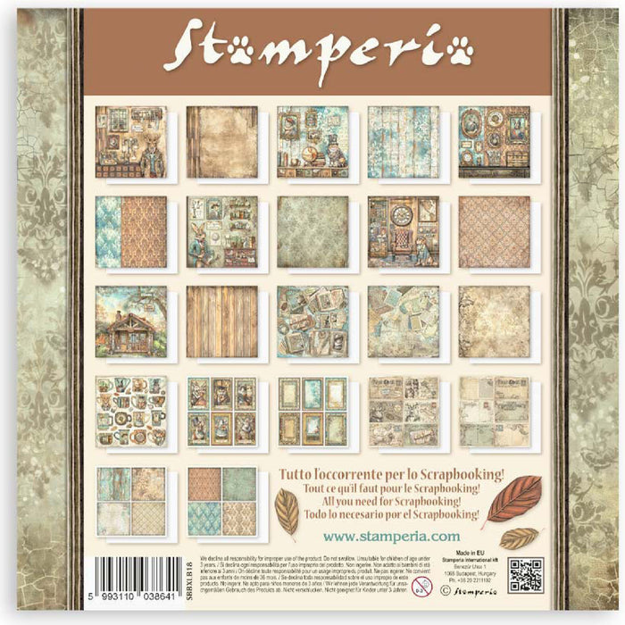 Stamperia Alterego 8" x 8" Single Faced Maxi Paper Pad