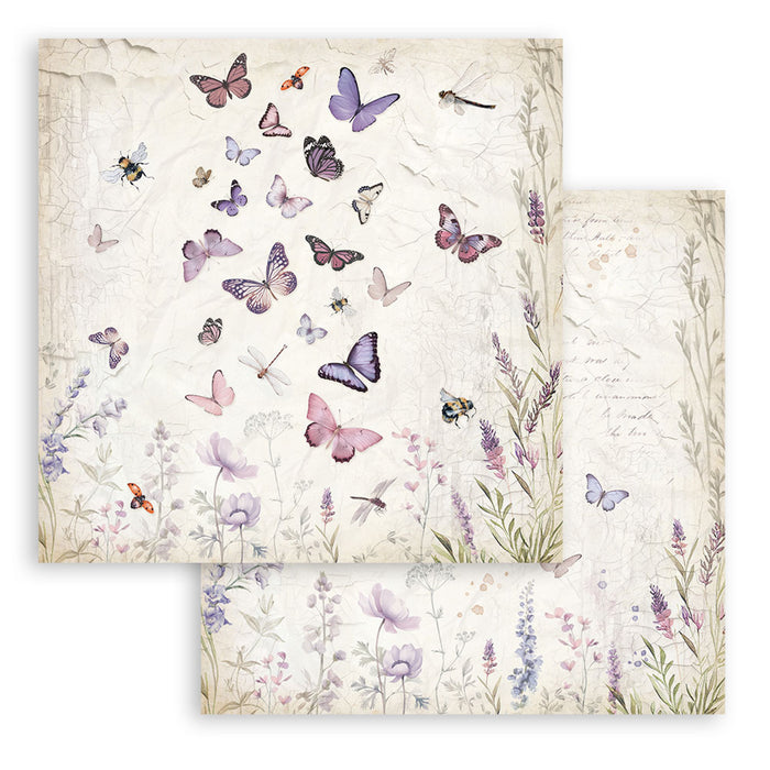 Stamperia Lavender 8" x 8" Scrapbooking Paper Pad