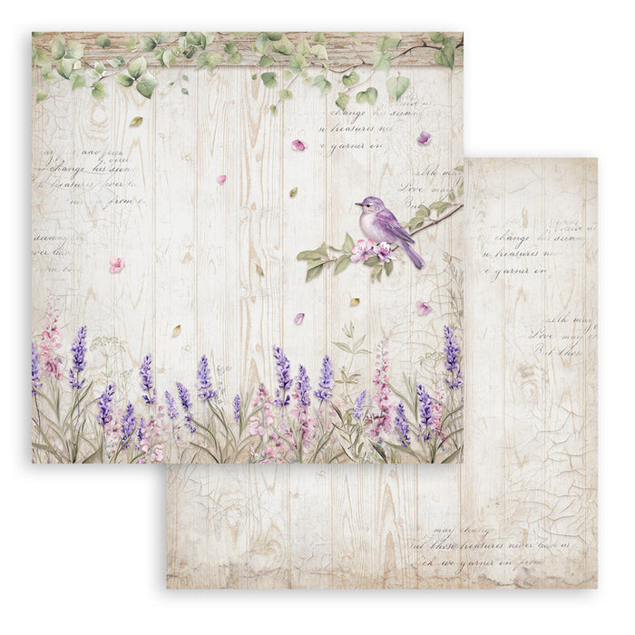 Stamperia Lavender 8" x 8" Scrapbooking Paper Pad
