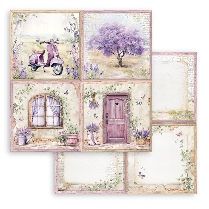 Stamperia Lavender 12" x 12" Scrapbooking Paper Pad