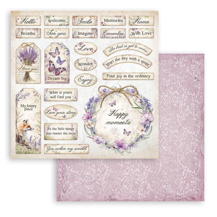 Stamperia Lavender 12" x 12" Scrapbooking Paper Pad