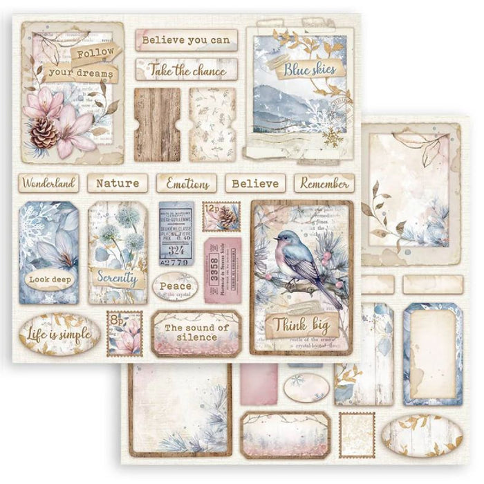 Stamperia Dewdrops 8" x 8" Scrapbooking Paper Pad