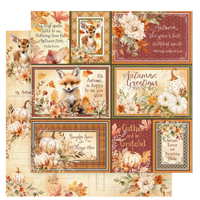 Graphic 45 Autumn Greetings 12" x 12" Collection Pack